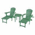 Cama Oceanic Collection Adirondack Chaise Lounge Chair Foldable, cup and glass holder CA3352771